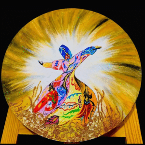 Colorful Sufi Whirling Dervish