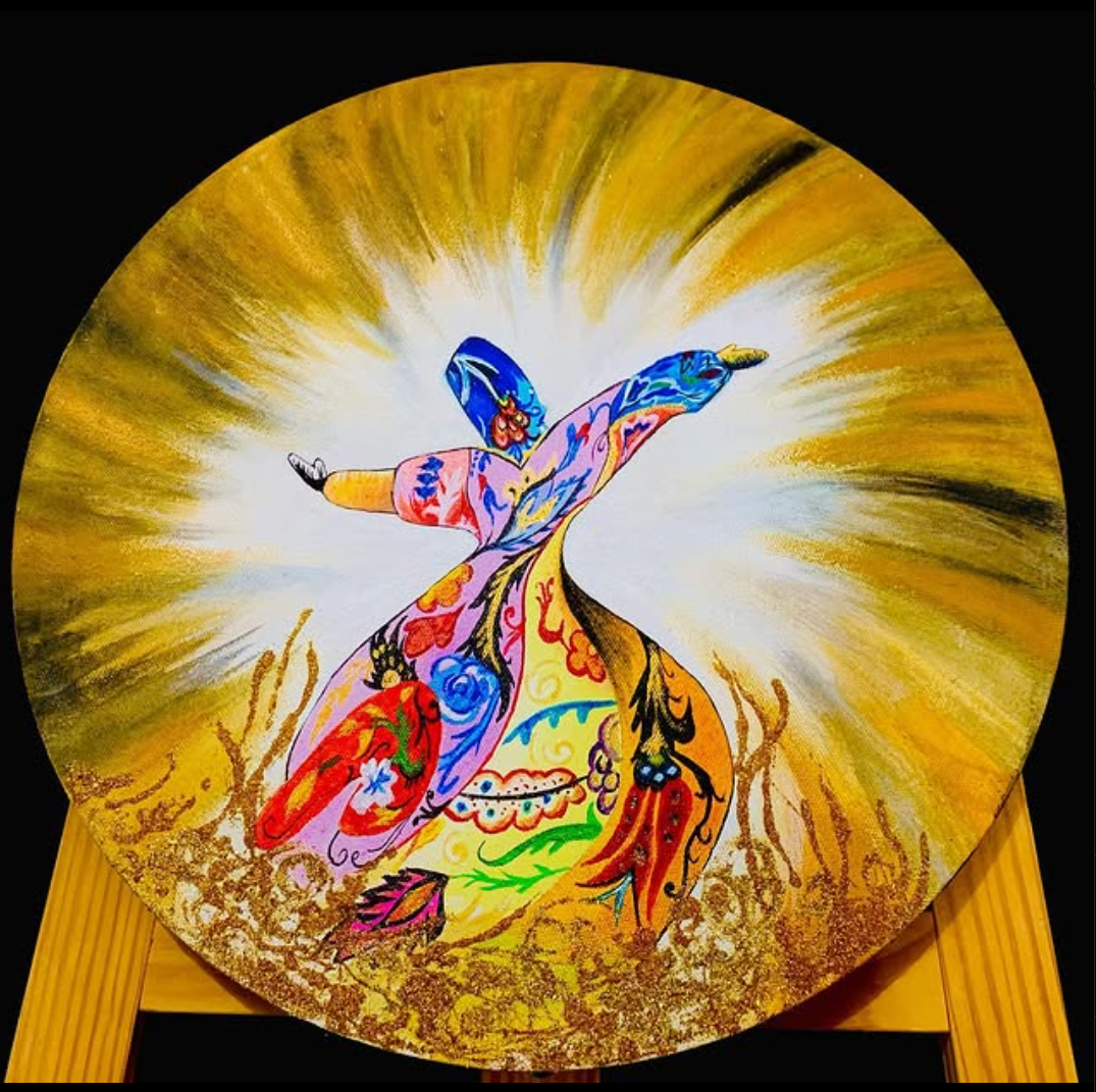 colorful sufi painting